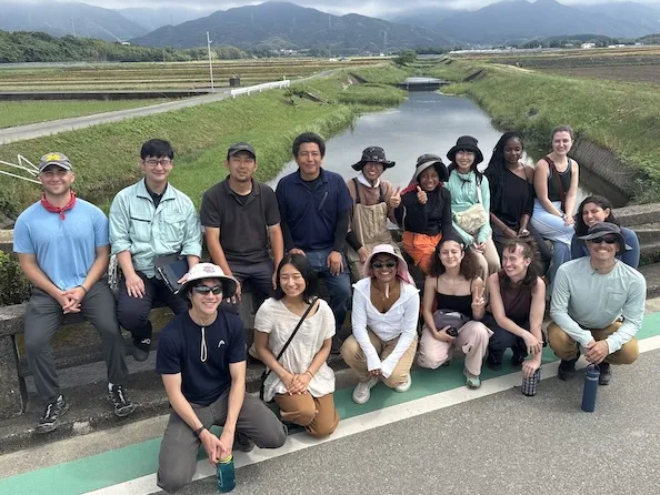 2026 cohort after planting sweet potatoes at JA Itoshima 